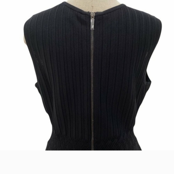 NWOT TED BAKER SLEEVES KNIT MINI DRESS FIT&FLARE BLACK PLEATED BAILEEY SIZE 16 - Picture 13 of 14